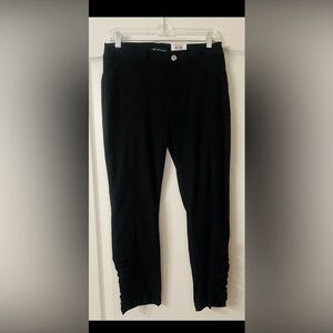 NWT-INC International Concepts Side Ruched Hem Cropped Pants